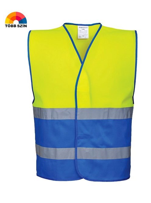 Hi-Vis kéttónusú láthatósági mellény