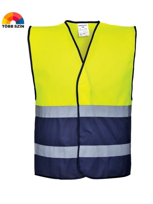 Hi-Vis kéttónusú láthatósági mellény